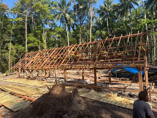 Bebea Community Builds a Traditional Paele to Protect Its Cultural Heritage